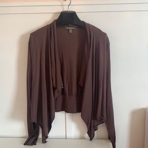 Brown cardigan